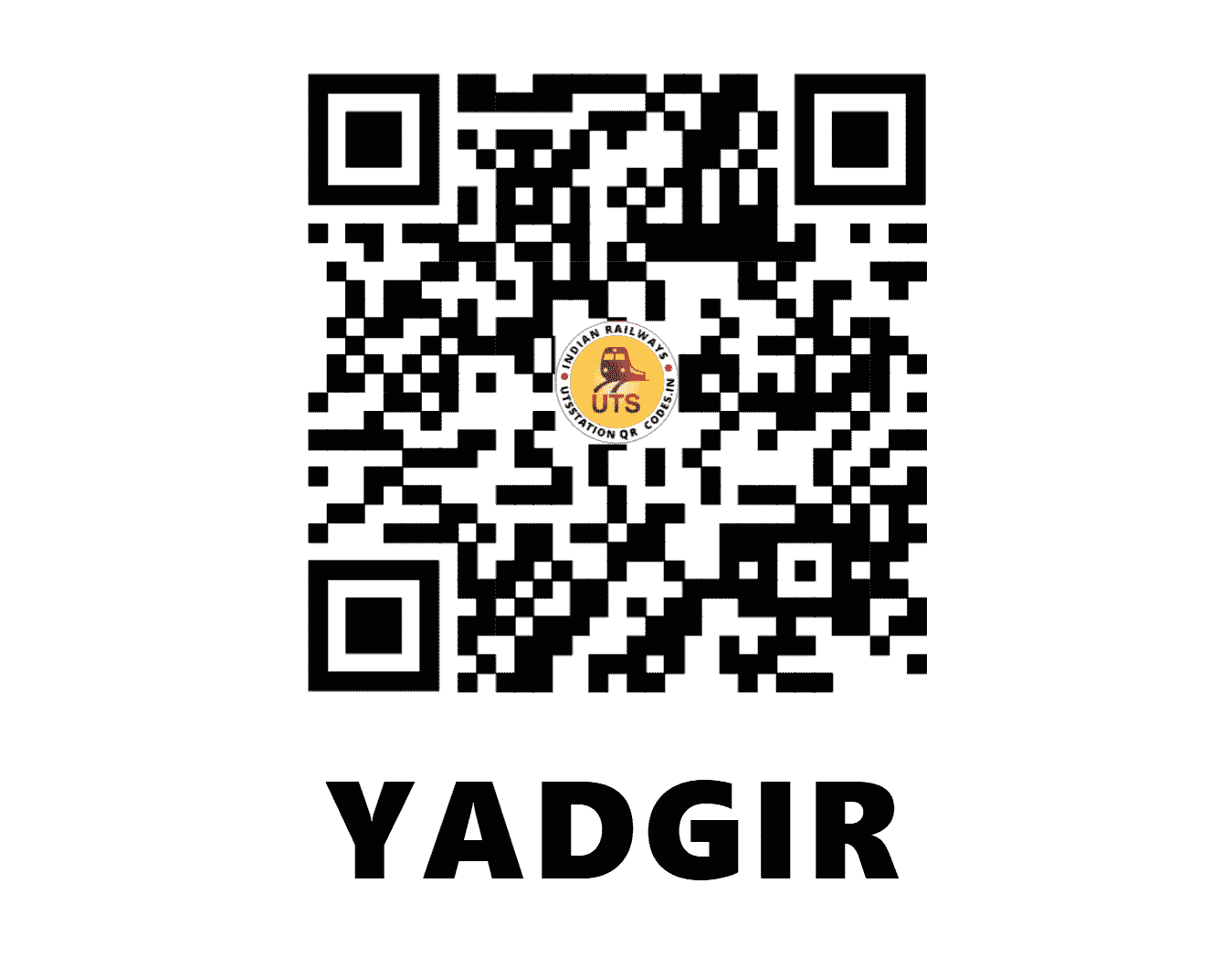 UTS QR Code for YADGIR - YG - SC (KARNATAKA)