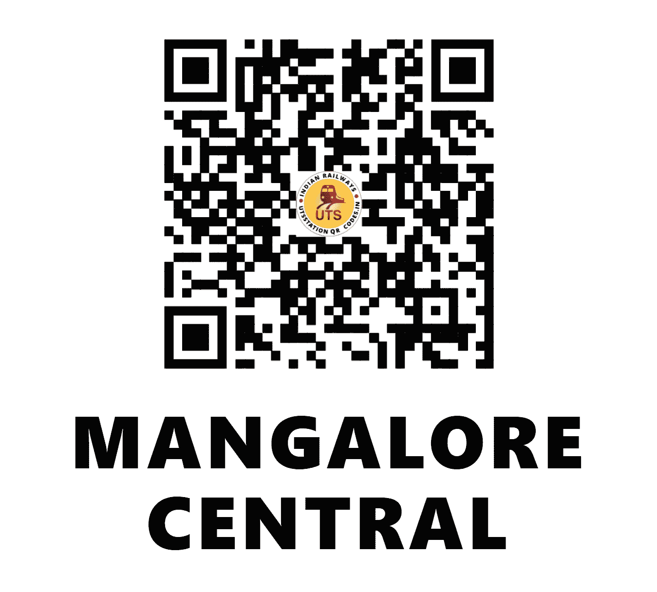 UTS QR Code for MANGALORE CENTRAL - MAQ - SR (KARNATAKA)
