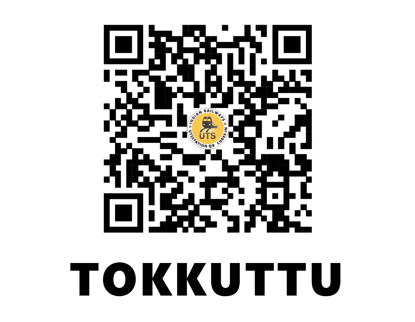UTS QR Code for TOKKUTTU - TKOT - SR (KARNATAKA)