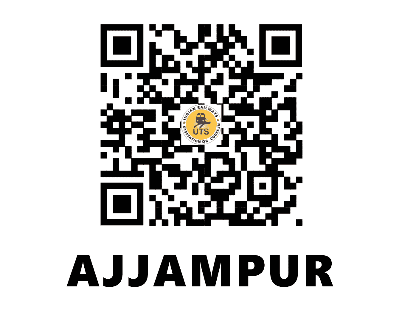 UTS QR Code for AJJAMPUR - AJP - SW (KARNATAKA)