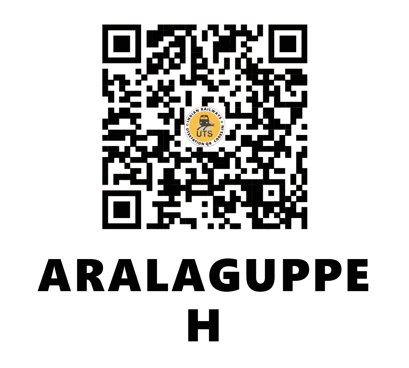 UTS QR Code for ARALAGUPPE H - ARGP - SW (KARNATAKA)