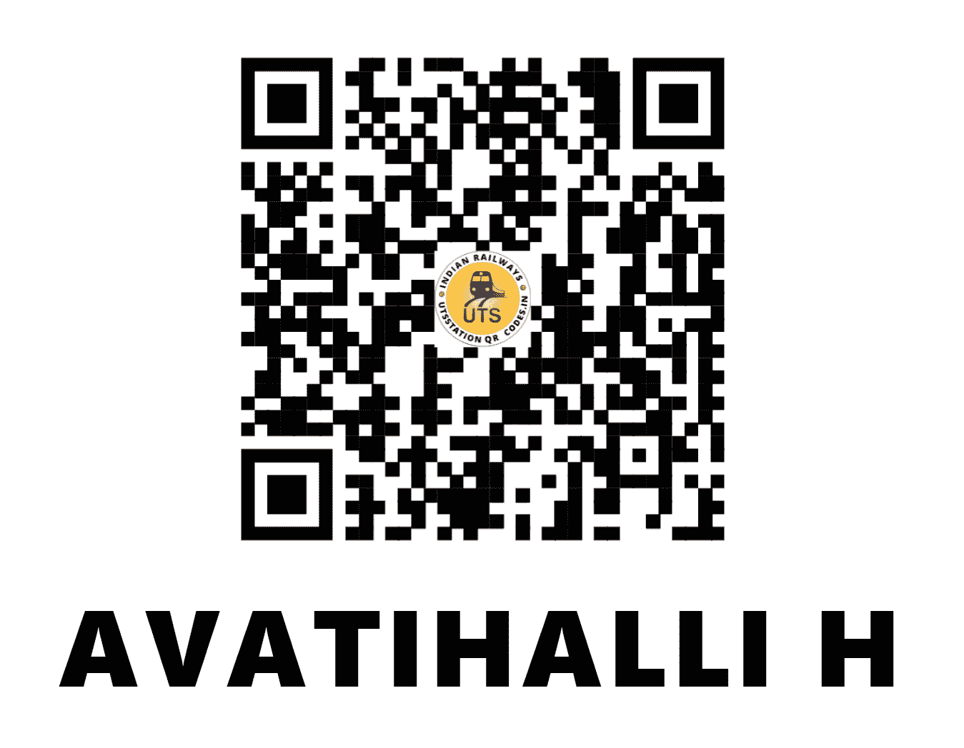 UTS QR Code for AVATIHALLI H - AVT - SW (KARNATAKA)