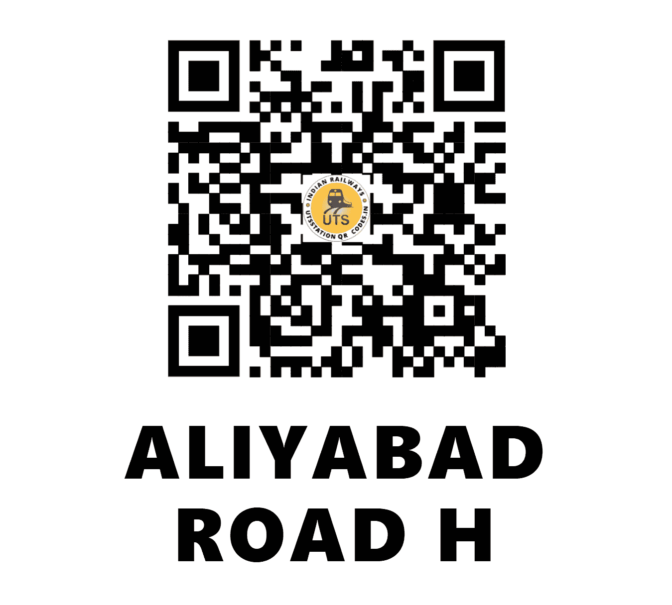 UTS QR Code for ALIYABAD ROAD H - AYB - SW (KARNATAKA)