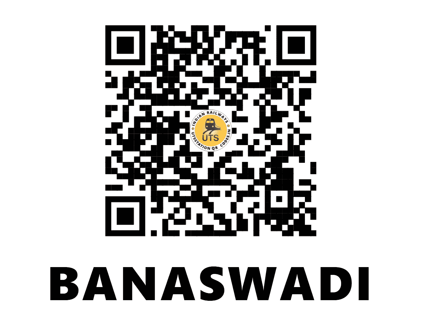UTS QR Code for BANASWADI - BAND - SW (KARNATAKA)