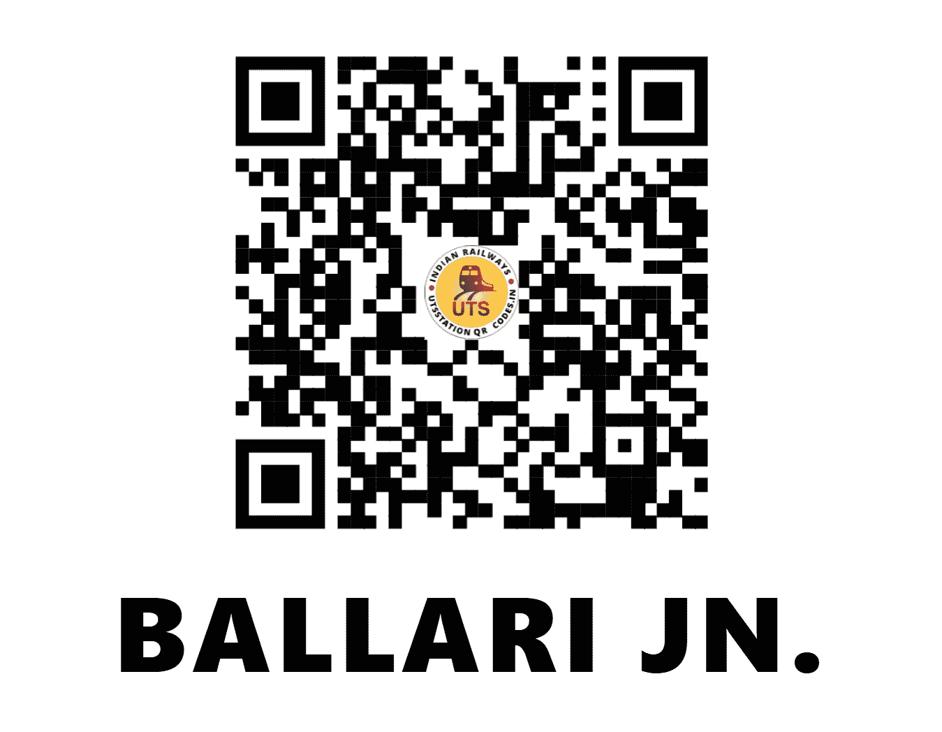 UTS QR Code for BALLARI JN. - BAY - SW (KARNATAKA)