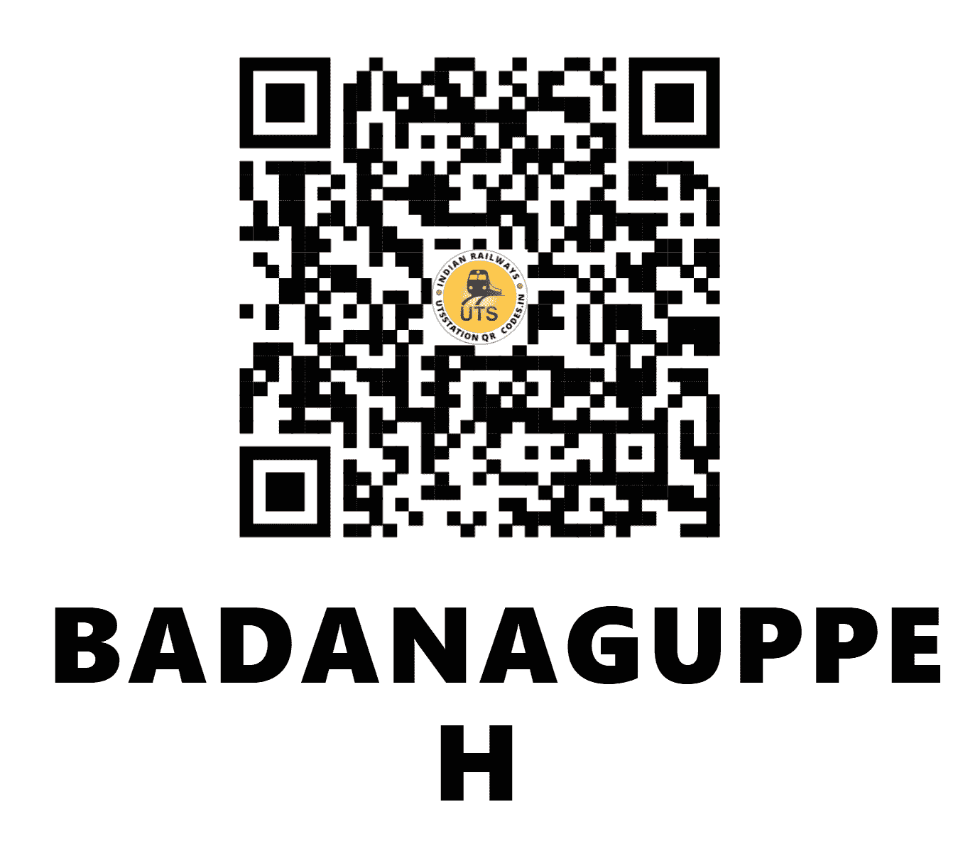 UTS QR Code for BADANAGUPPE H - BDGP - SW (KARNATAKA)