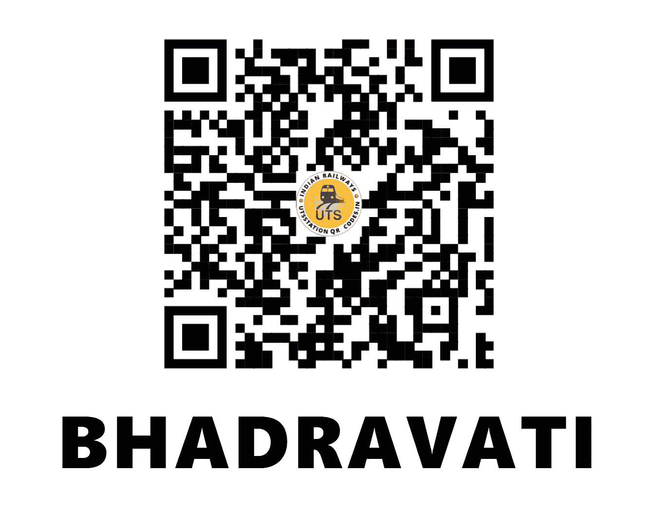 UTS QR Code for BHADRAVATI - BDVT - SW (KARNATAKA)