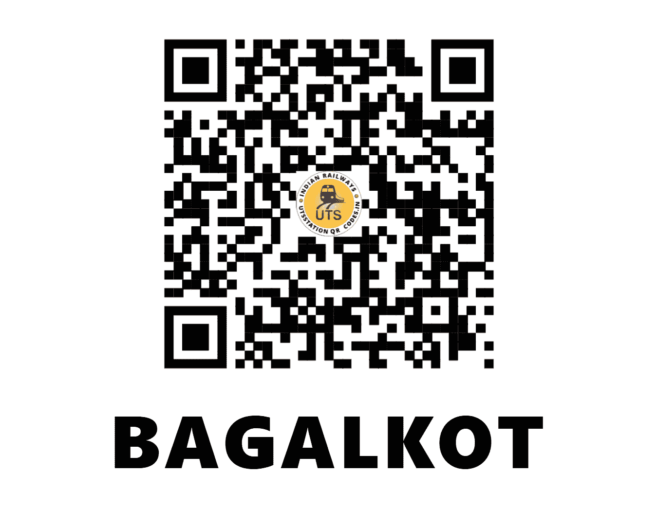UTS QR Code for BAGALKOT - BGK - SW (KARNATAKA)