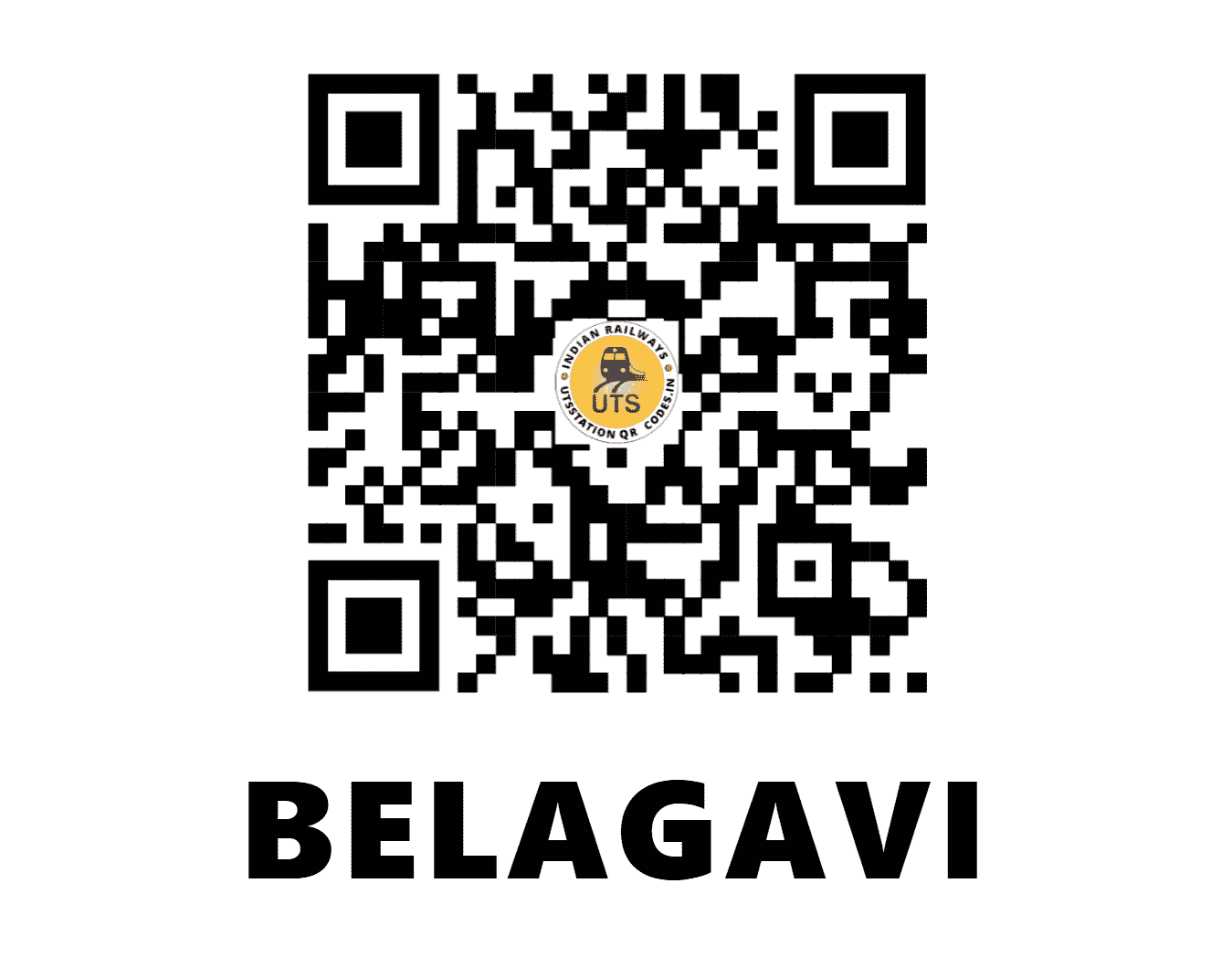 UTS QR Code for BELAGAVI - BGM - SW (KARNATAKA)