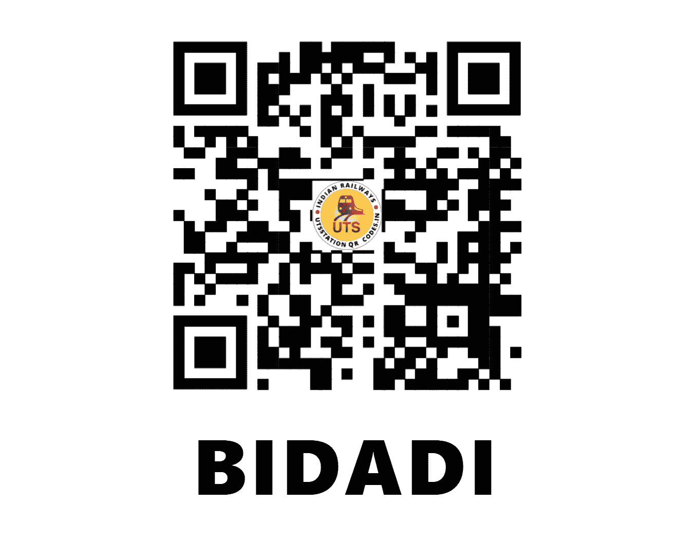 UTS QR Code for BIDADI - BID - SW (KARNATAKA)