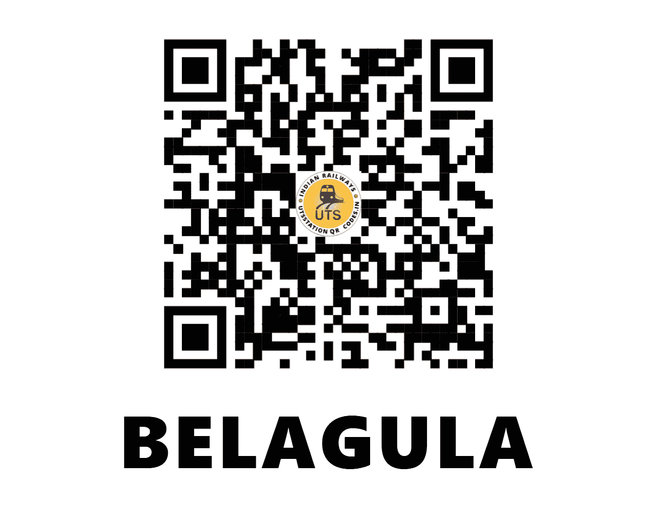 UTS QR Code for BELAGULA - BLGA - SW (KARNATAKA)