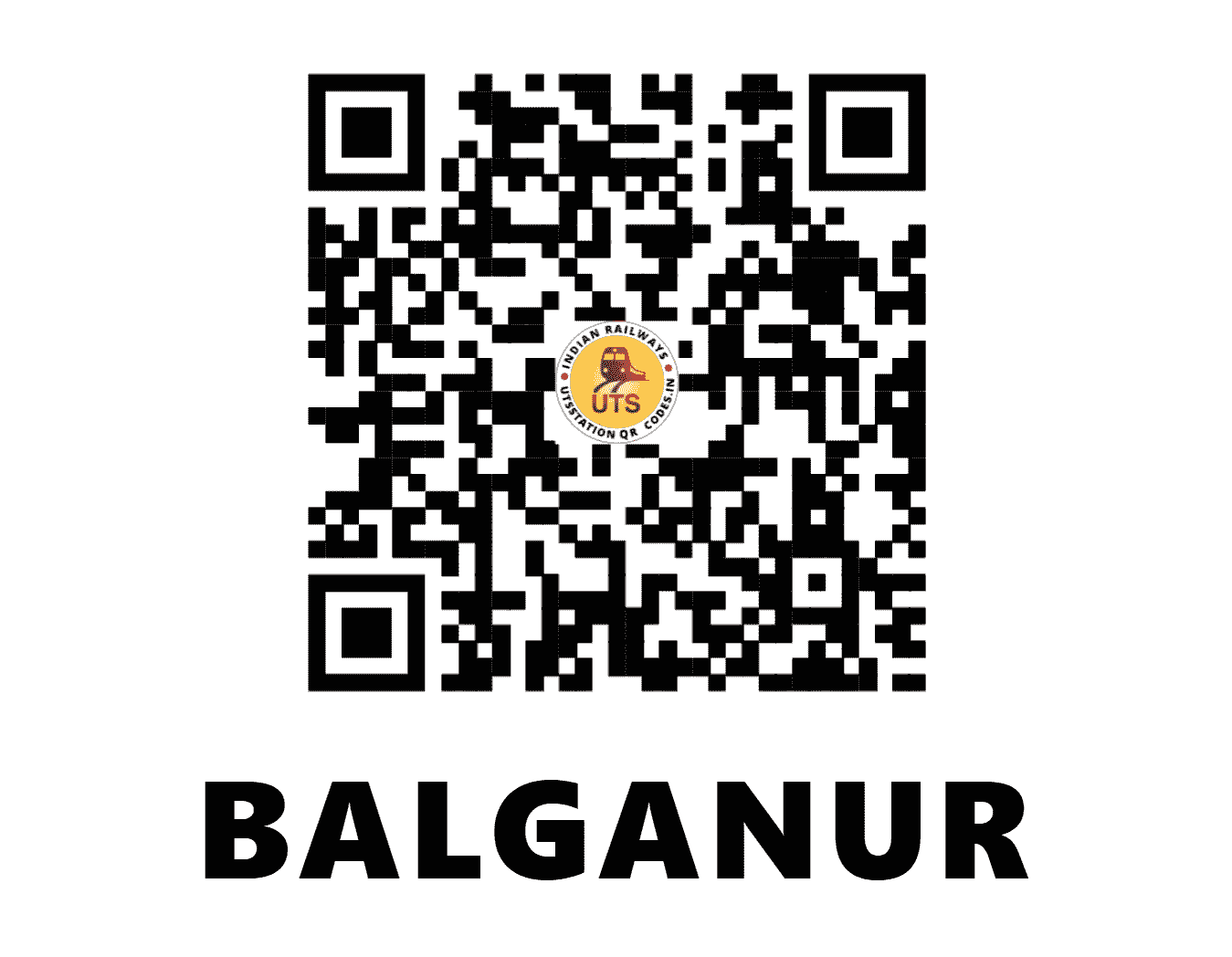 UTS QR Code for BALGANUR - BLR - SW (KARNATAKA)
