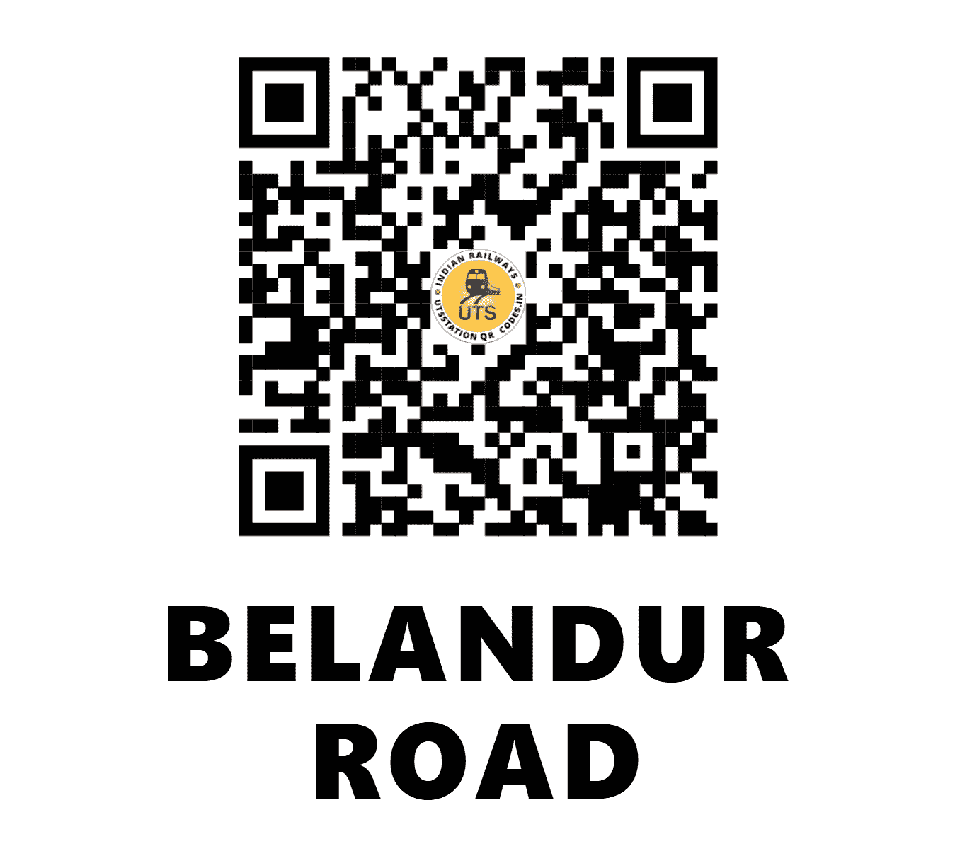UTS QR Code for BELANDUR ROAD - BLRR - SW (KARNATAKA)