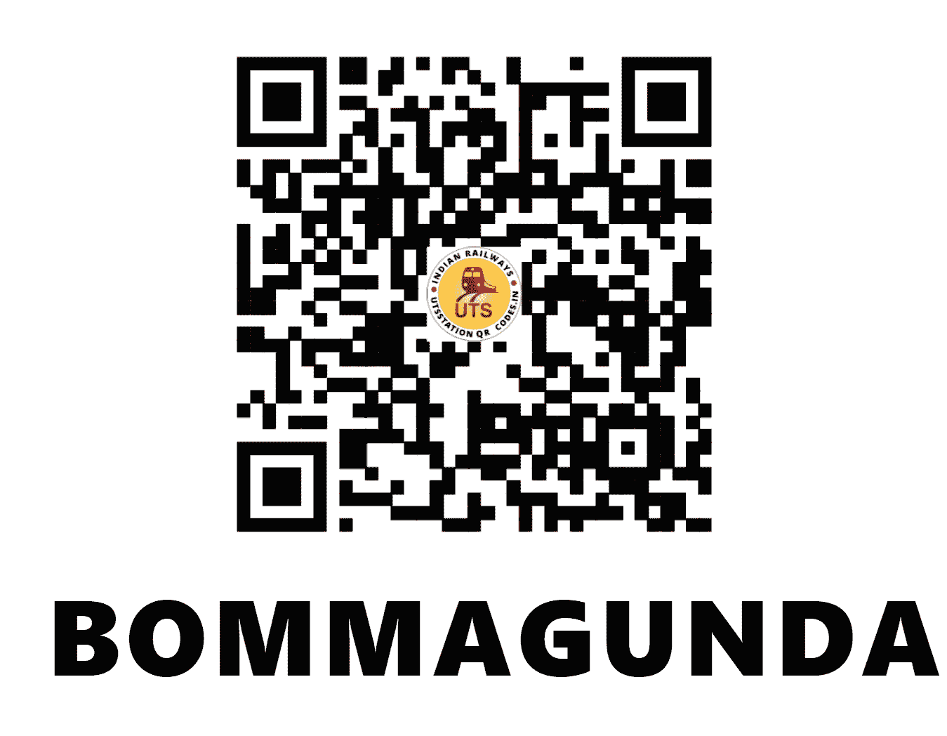 UTS QR Code for BOMMAGUNDANAKERE - BOMN - SW (KARNATAKA)