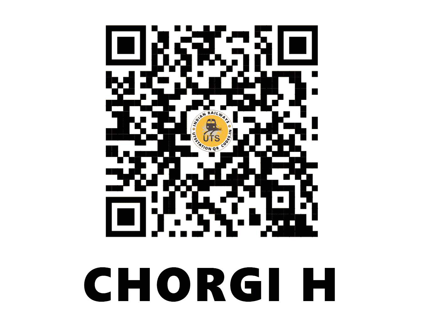 UTS QR Code for CHORGI H - CHRG - SW (KARNATAKA)