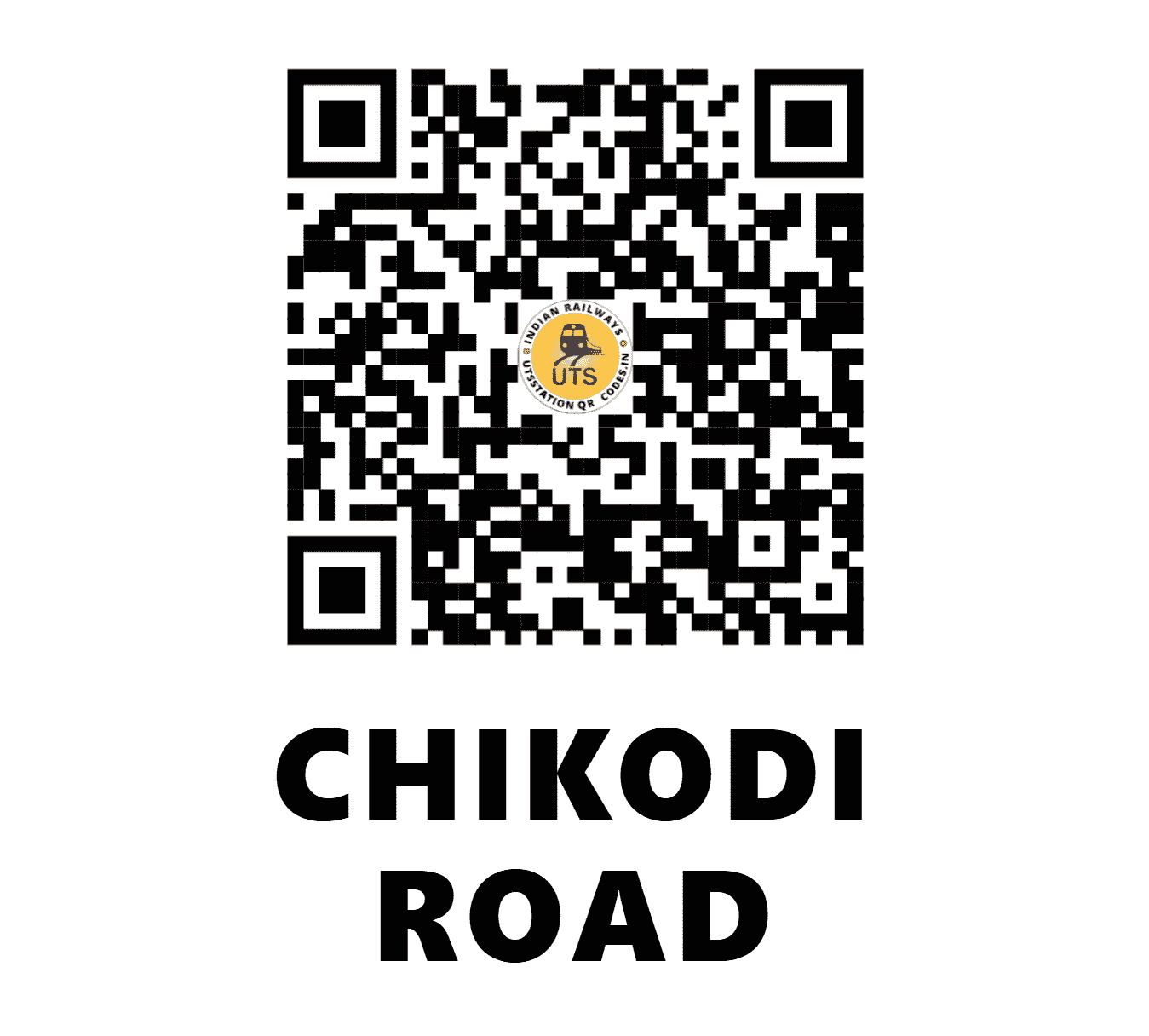 UTS QR Code for CHIKODI ROAD - CKR - SW (KARNATAKA)