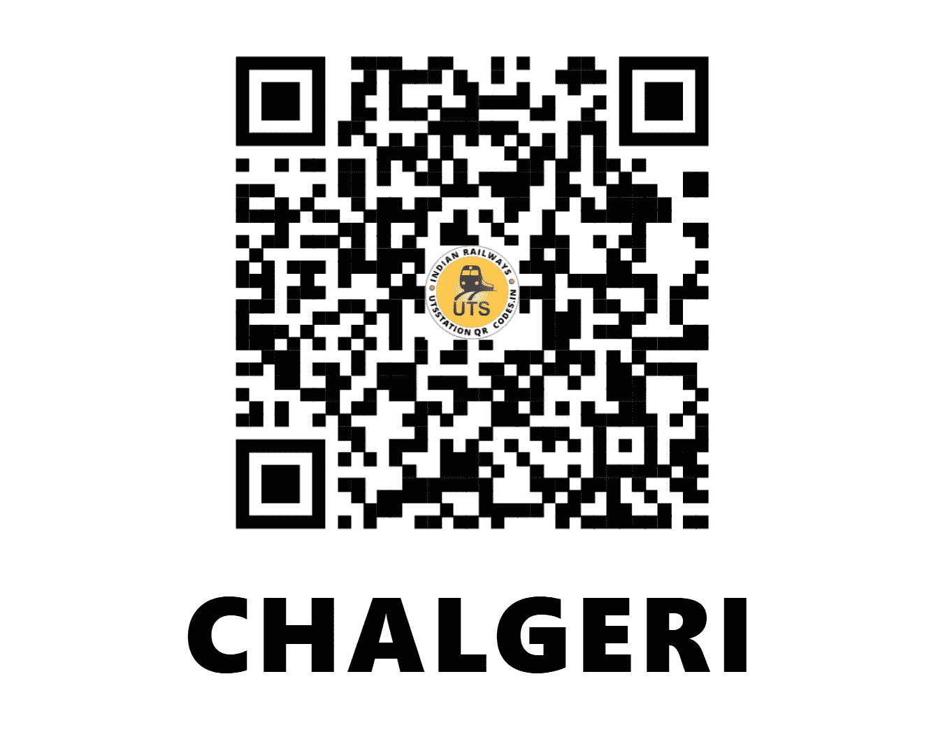 UTS QR Code for CHALGERI - CLI - SW (KARNATAKA)