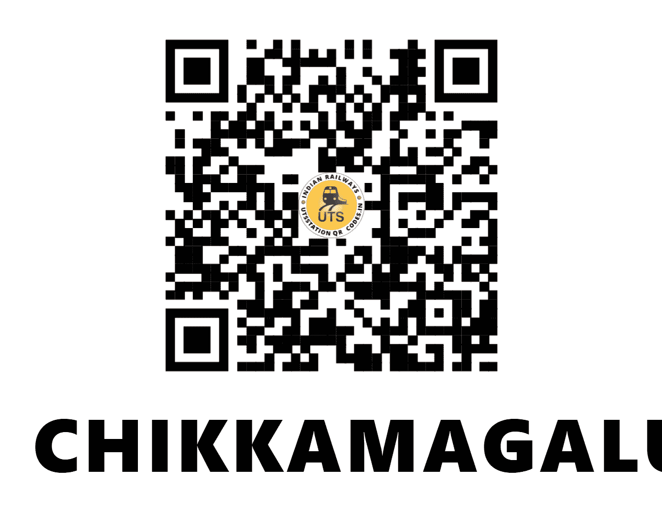 UTS QR Code for CHIKKAMAGALURU - CMGR - SW (KARNATAKA)