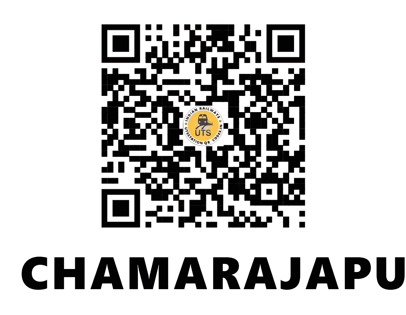 UTS QR Code for CHAMARAJAPURAM - CMJ - SW (KARNATAKA)