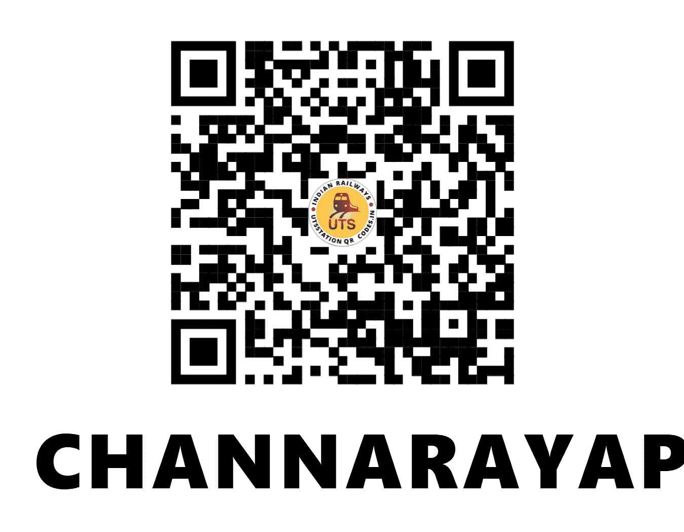UTS QR Code for CHANNARAYAPATNA - CNPA - SW (KARNATAKA)