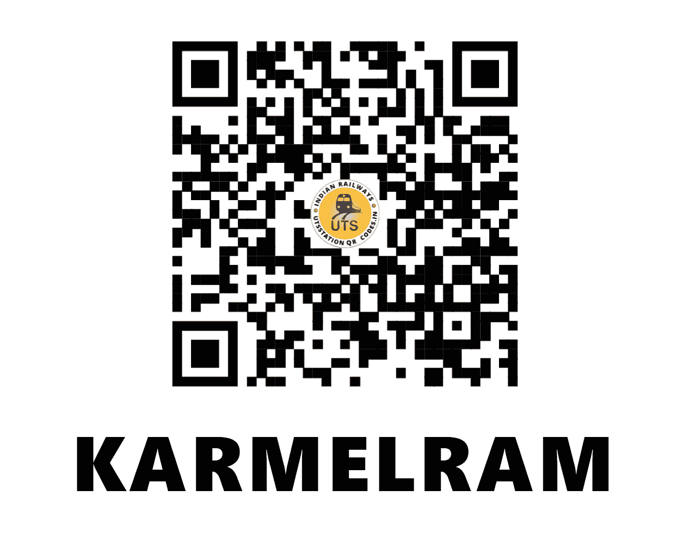 UTS QR Code for KARMELRAM - CRLM - SW (KARNATAKA)