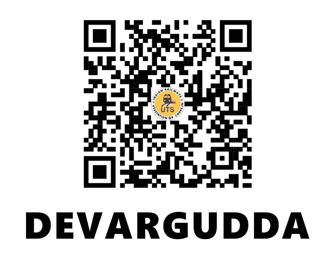 UTS QR Code for DEVARGUDDA - DAD - SW (KARNATAKA)