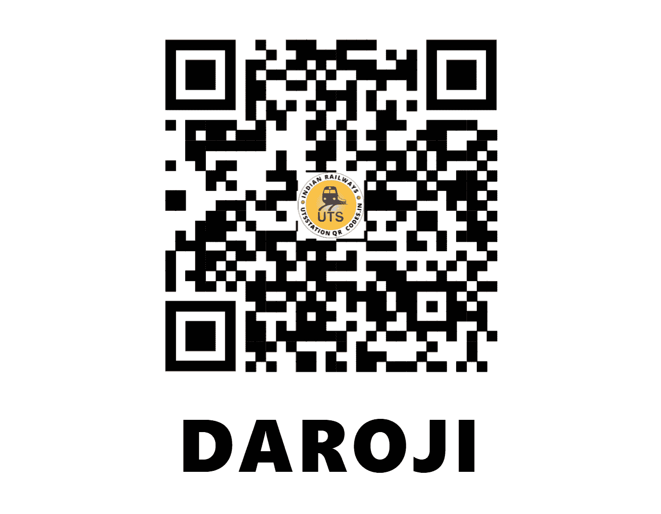 UTS QR Code for DAROJI - DAJ - SW (KARNATAKA)