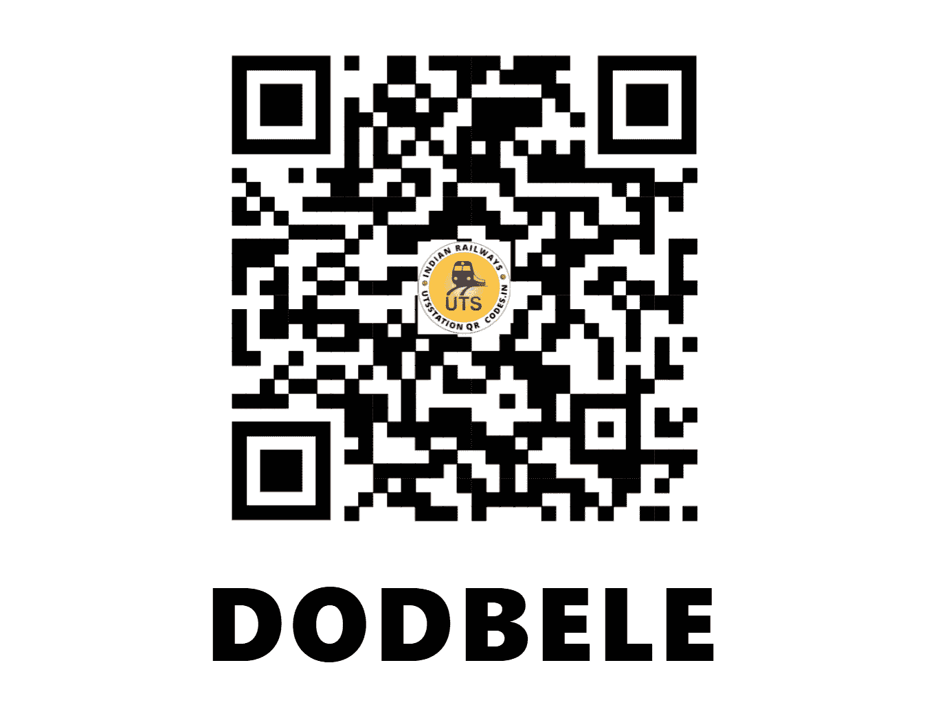 UTS QR Code for DODBELE - DBL - SW (KARNATAKA)