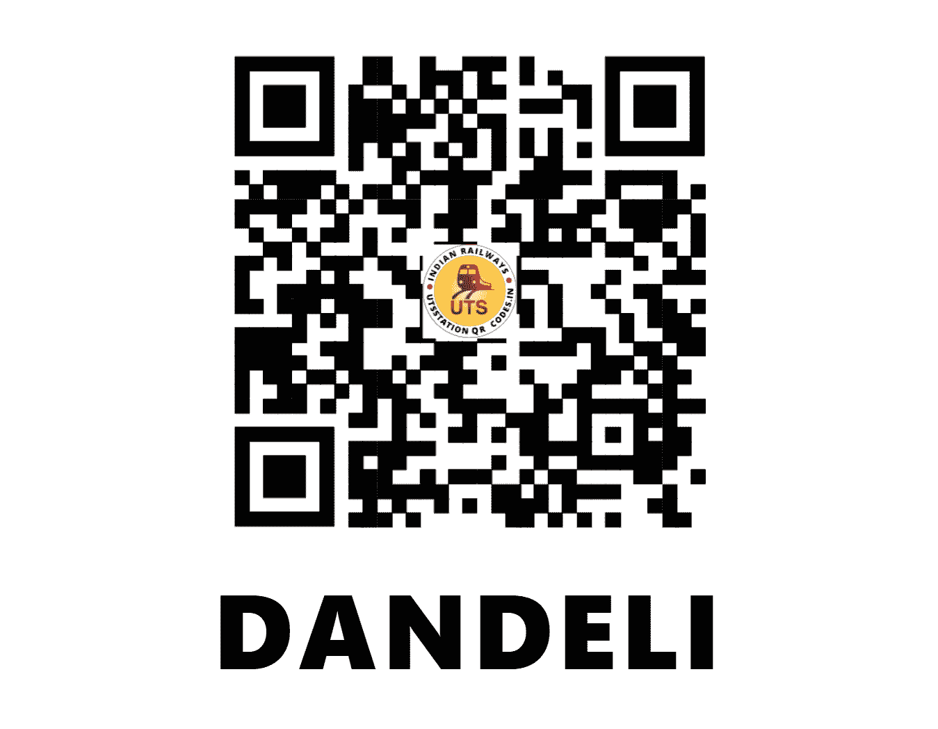 UTS QR Code for DANDELI - DED - SW (KARNATAKA)