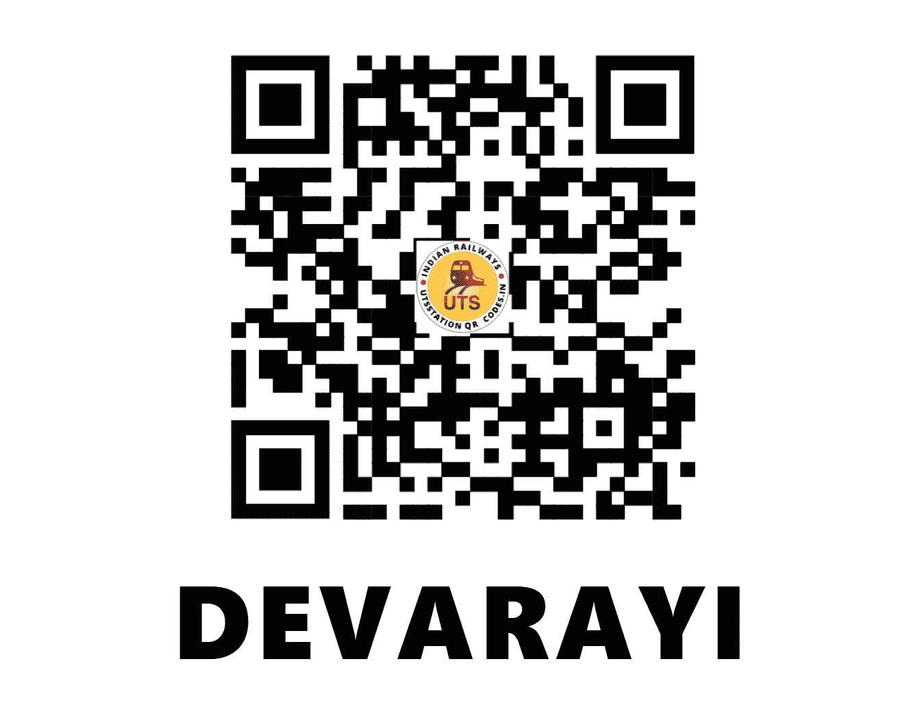 UTS QR Code for DEVARAYI - DEV - SW (KARNATAKA)