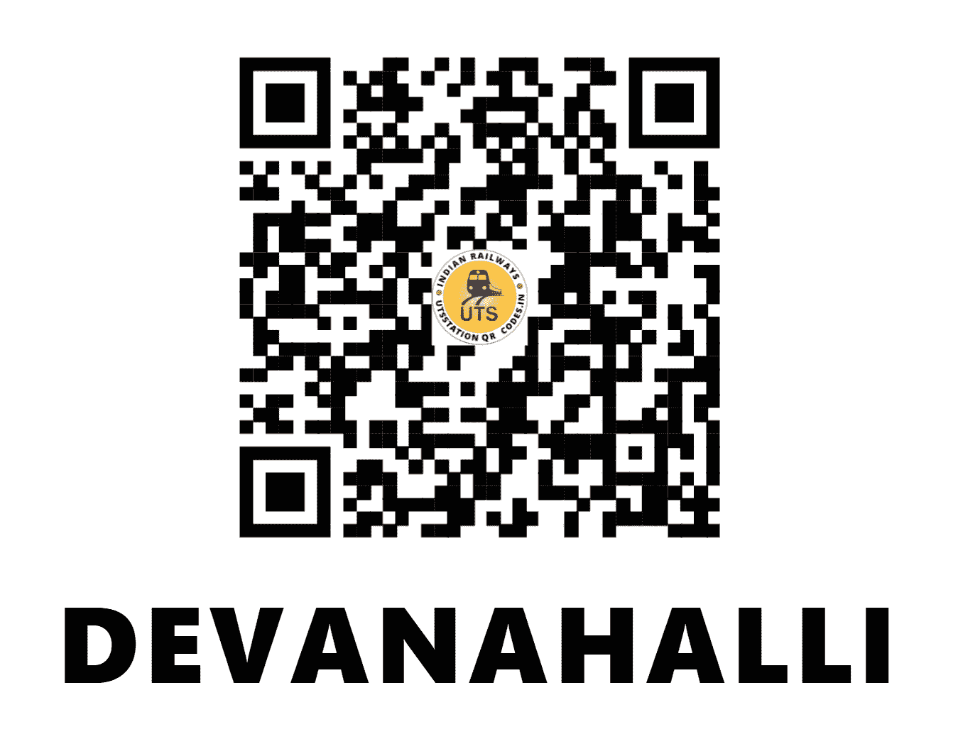 UTS QR Code for DEVANAHALLI - DHL - SW (KARNATAKA)
