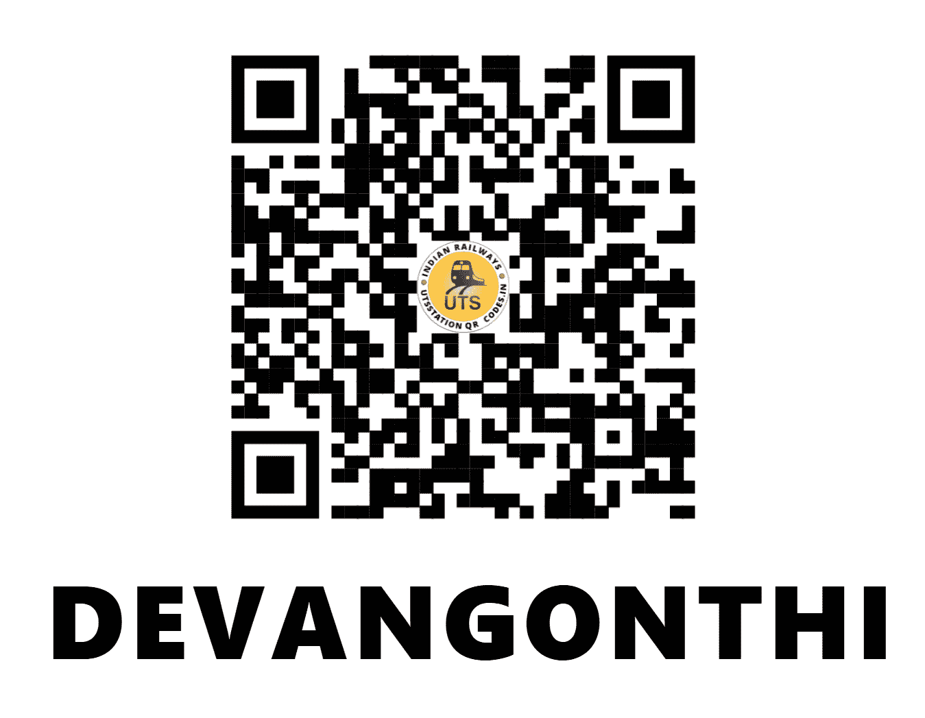 UTS QR Code for DEVANGONTHI - DKN - SW (KARNATAKA)