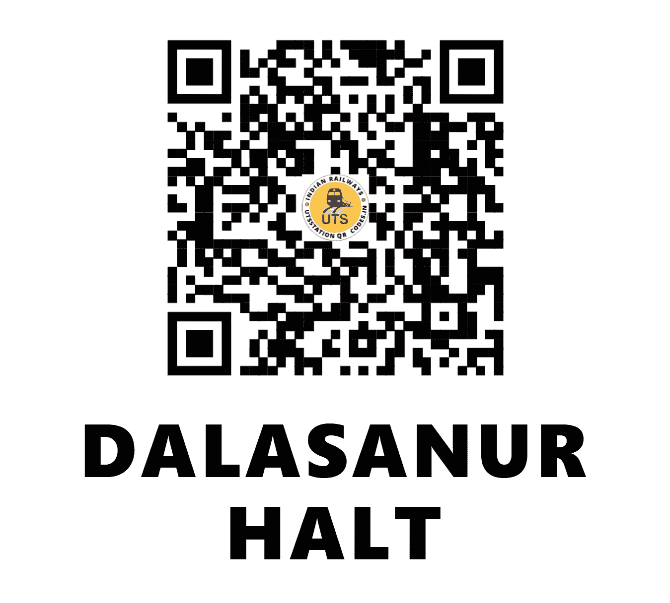 UTS QR Code for DALASANUR HALT - DNU - SW (KARNATAKA)