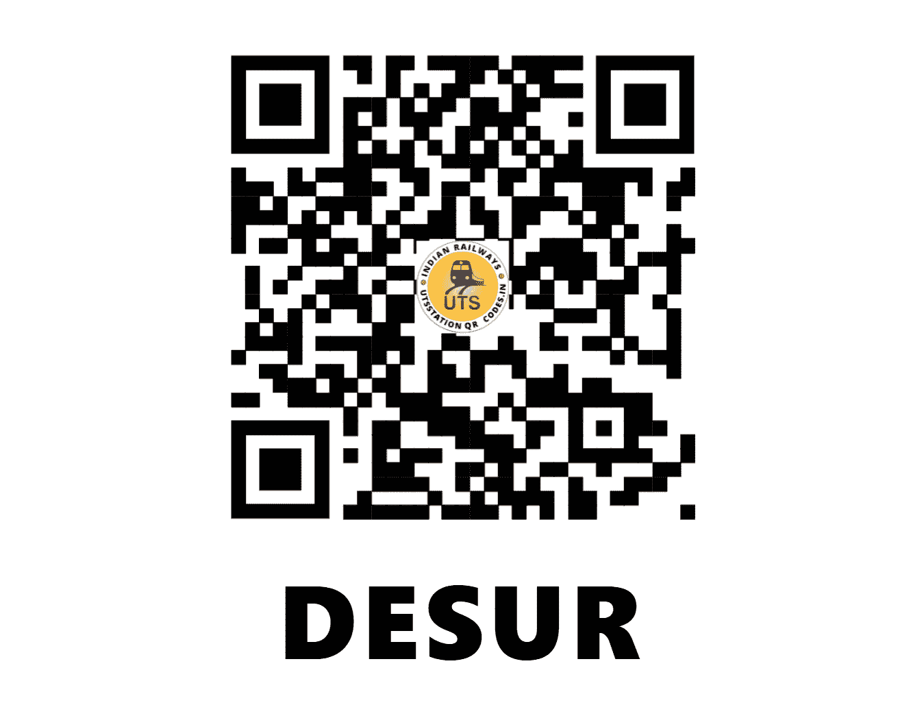 UTS QR Code for DESUR - DUR - SW (KARNATAKA)