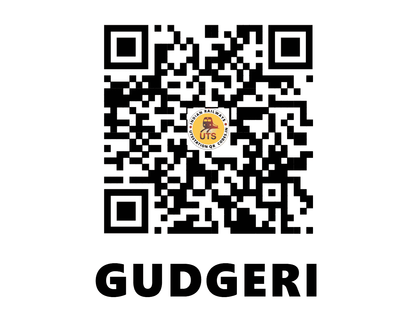 UTS QR Code for GUDGERI - GDI - SW (KARNATAKA)