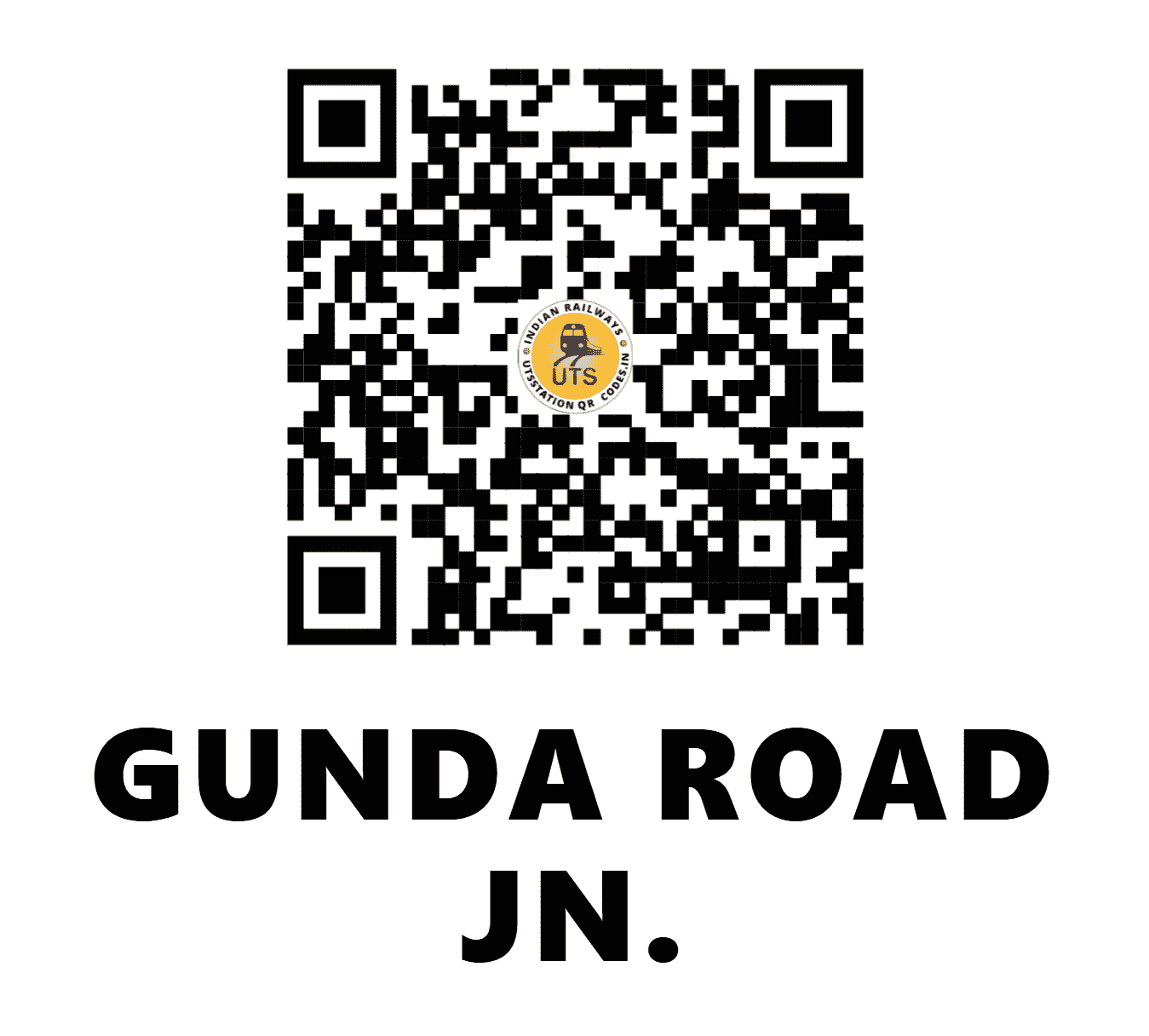 UTS QR Code for GUNDA ROAD JN. - GDJ - SW (KARNATAKA)