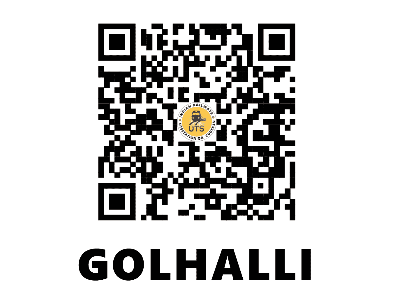 UTS QR Code for GOLHALLI - GHL - SW (KARNATAKA)