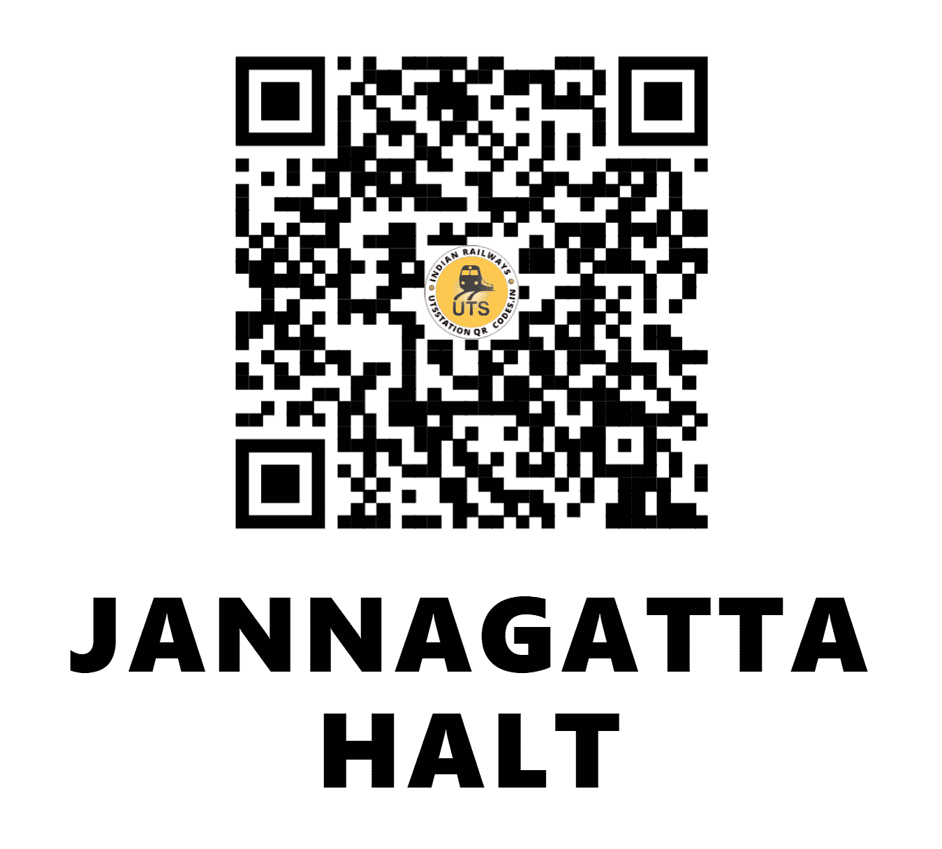 UTS QR Code for JANNAGATTA HALT - GJT - SW (KARNATAKA)