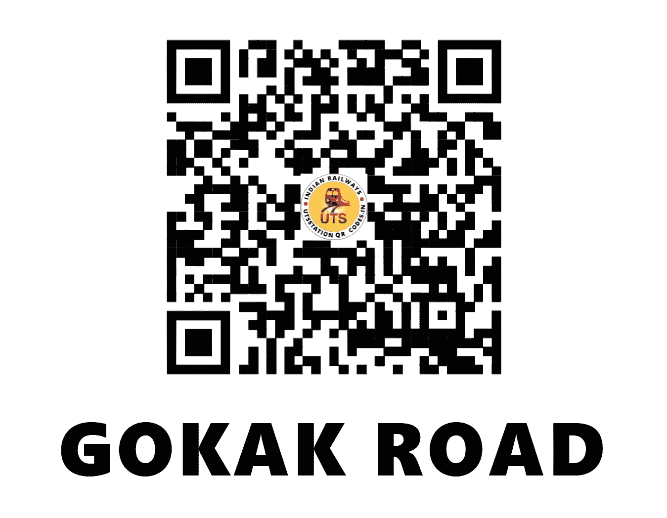 UTS QR Code for GOKAK ROAD - GKK - SW (KARNATAKA)