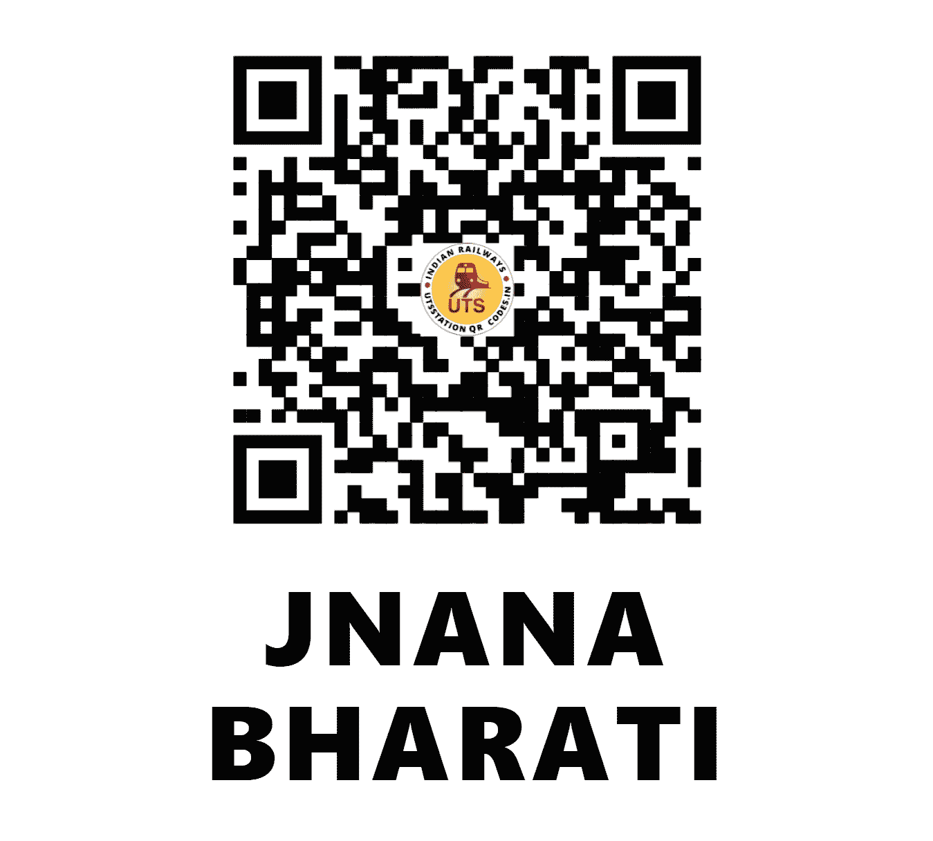 UTS QR Code for JNANA BHARATI - GNB - SW (KARNATAKA)