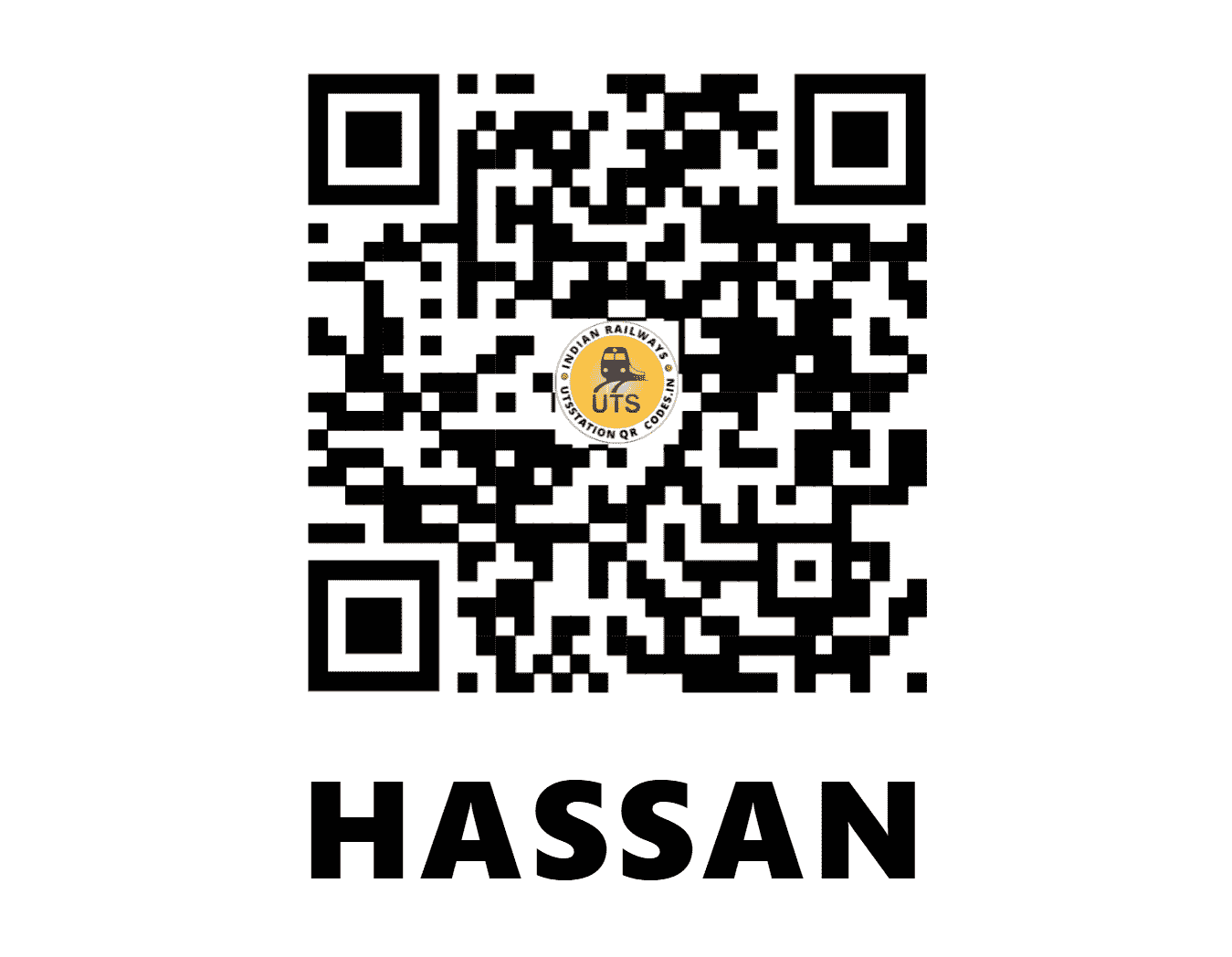 UTS QR Code for HASSAN - HAS - SW (KARNATAKA)