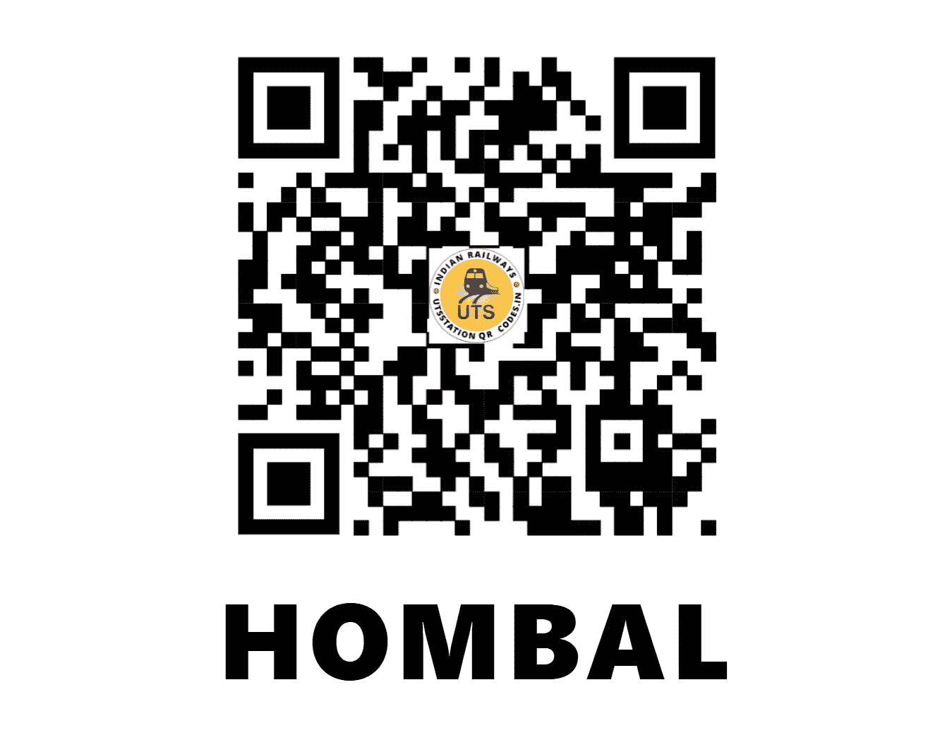 UTS QR Code for HOMBAL - HBL - SW (KARNATAKA)