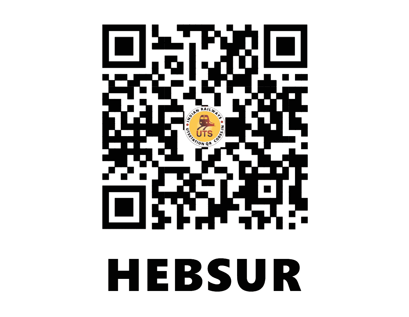 UTS QR Code for HEBSUR - HBS - SW (KARNATAKA)