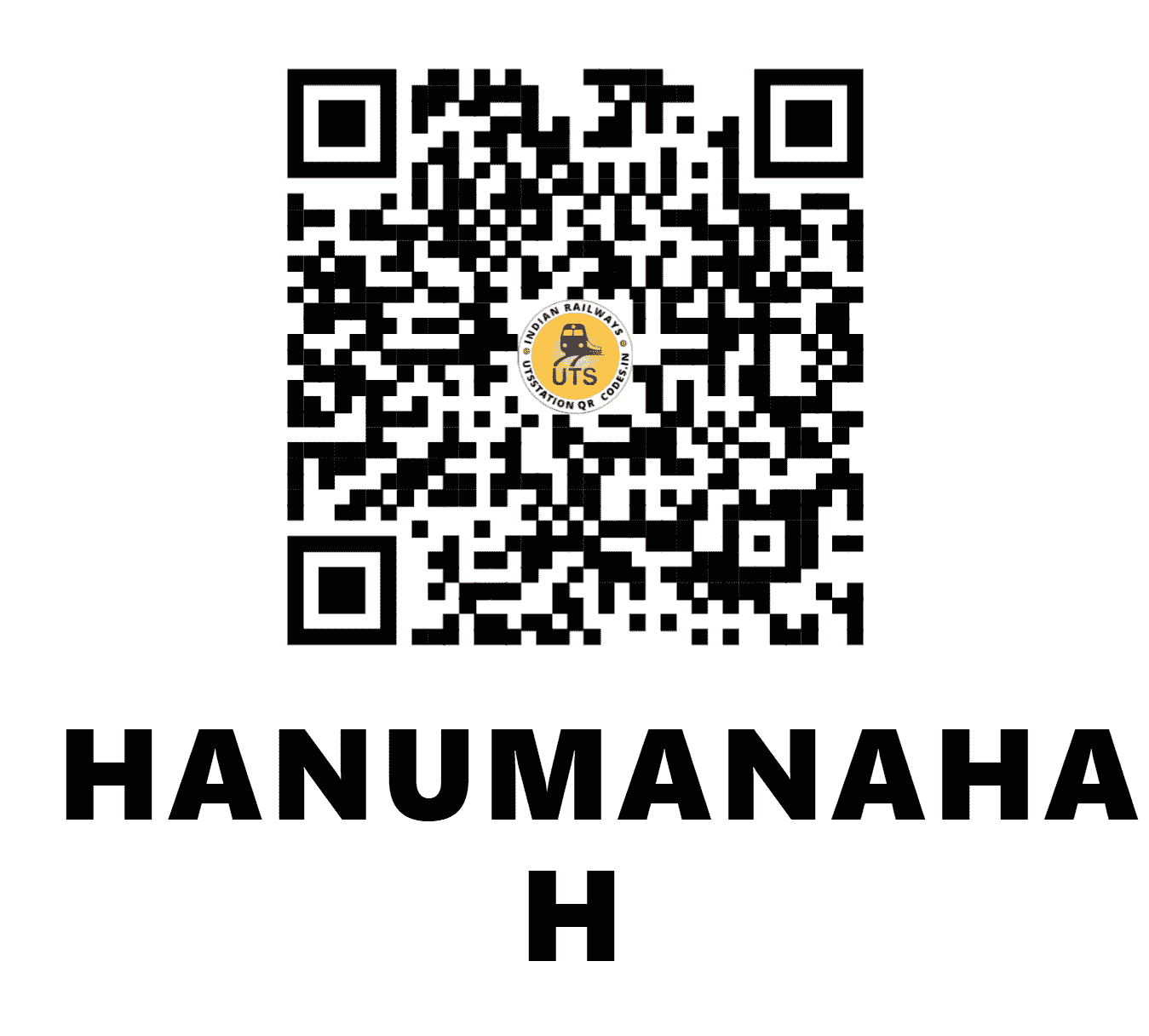 UTS QR Code for HANUMANAHALI H - HNH - SW (KARNATAKA)