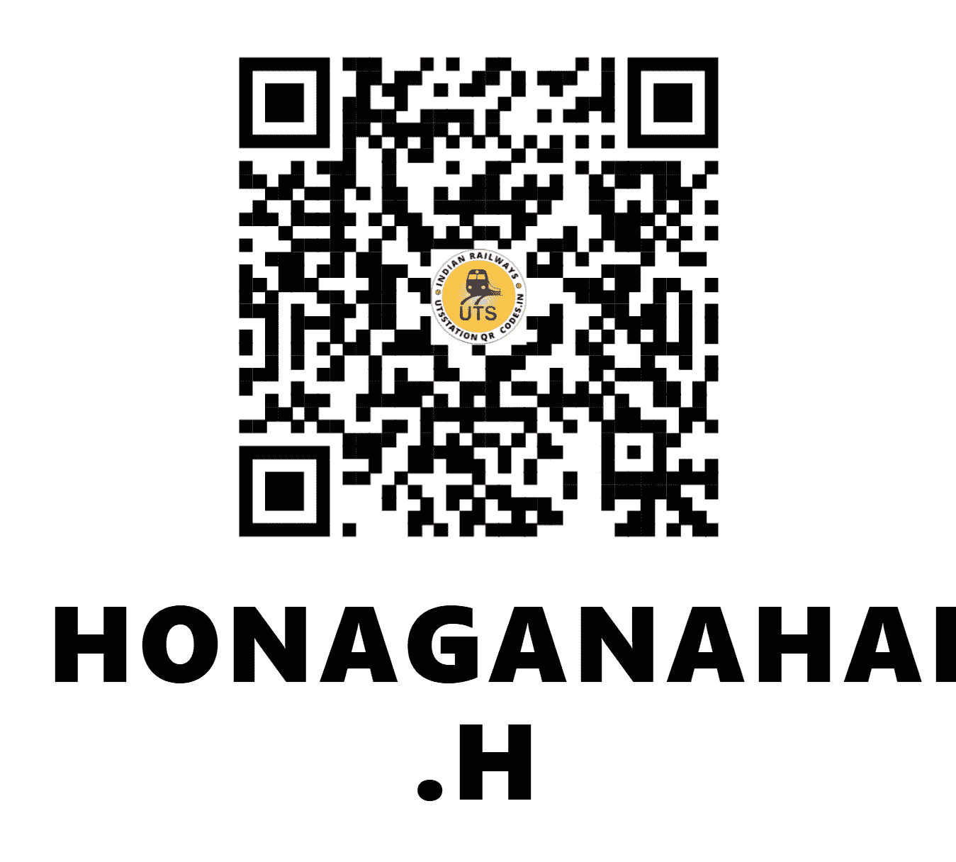 UTS QR Code for HONAGANAHALLI .H - HOH - SW (KARNATAKA)