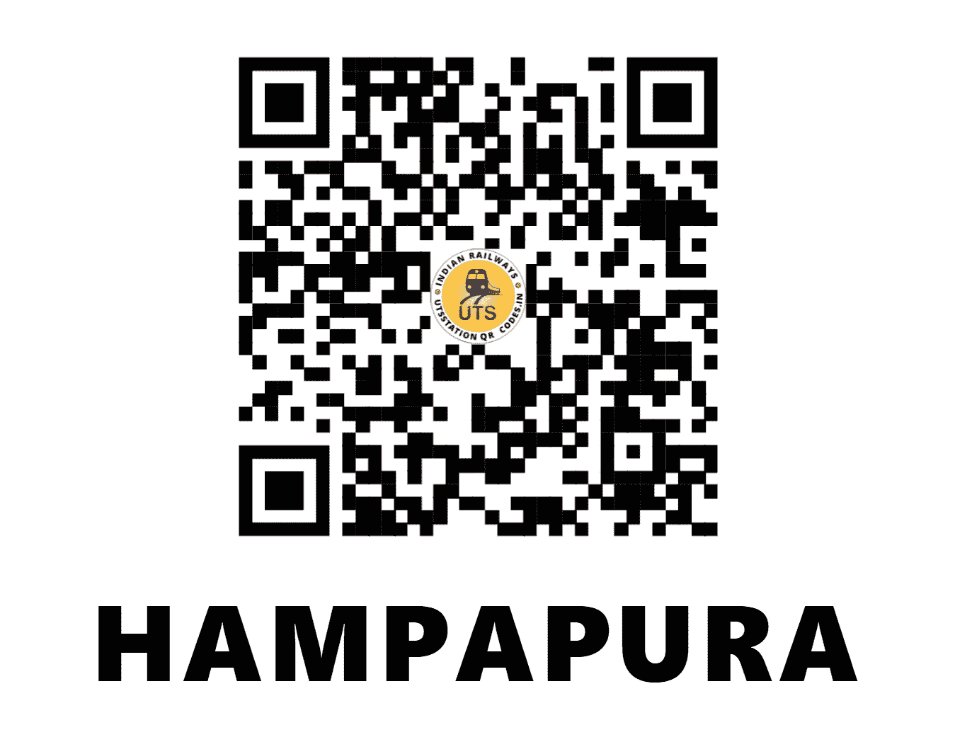 UTS QR Code for HAMPAPURA - HPA - SW (KARNATAKA)