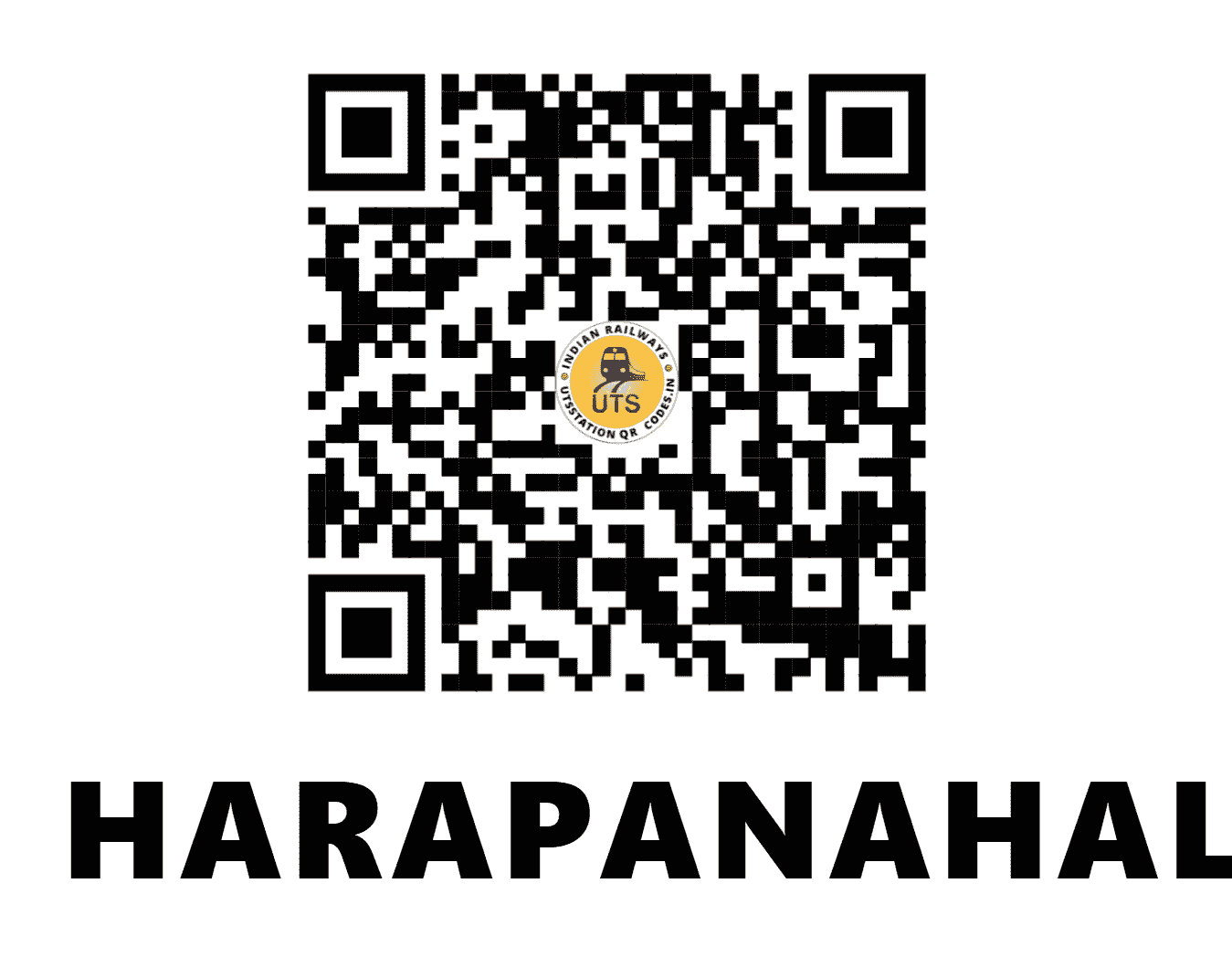 UTS QR Code for HARAPANAHALLI - HPHI - SW (KARNATAKA)