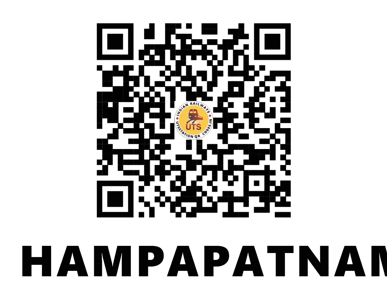 UTS QR Code for HAMPAPATNAM - HPM - SW (KARNATAKA)