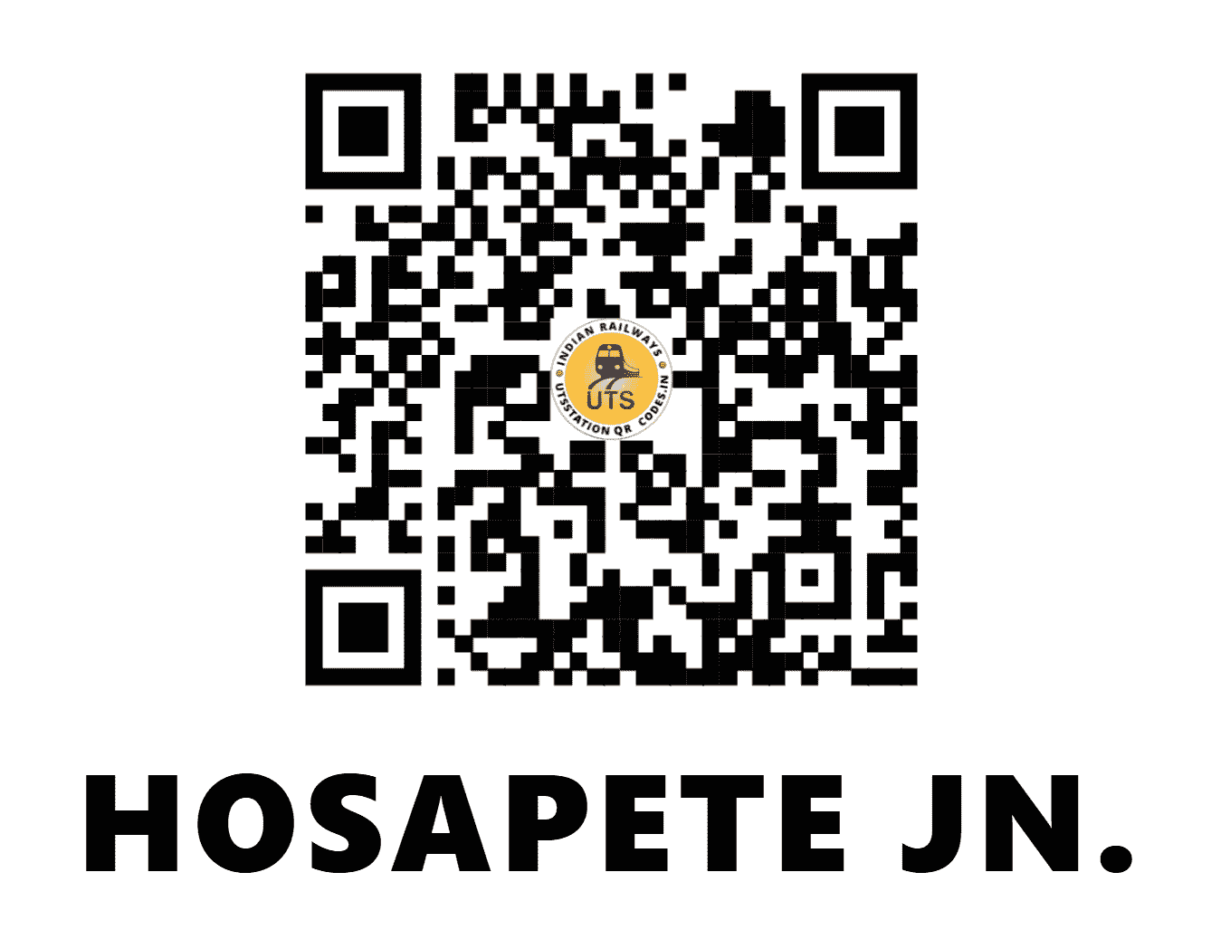 UTS QR Code for HOSAPETE JN. - HPT - SW (KARNATAKA)