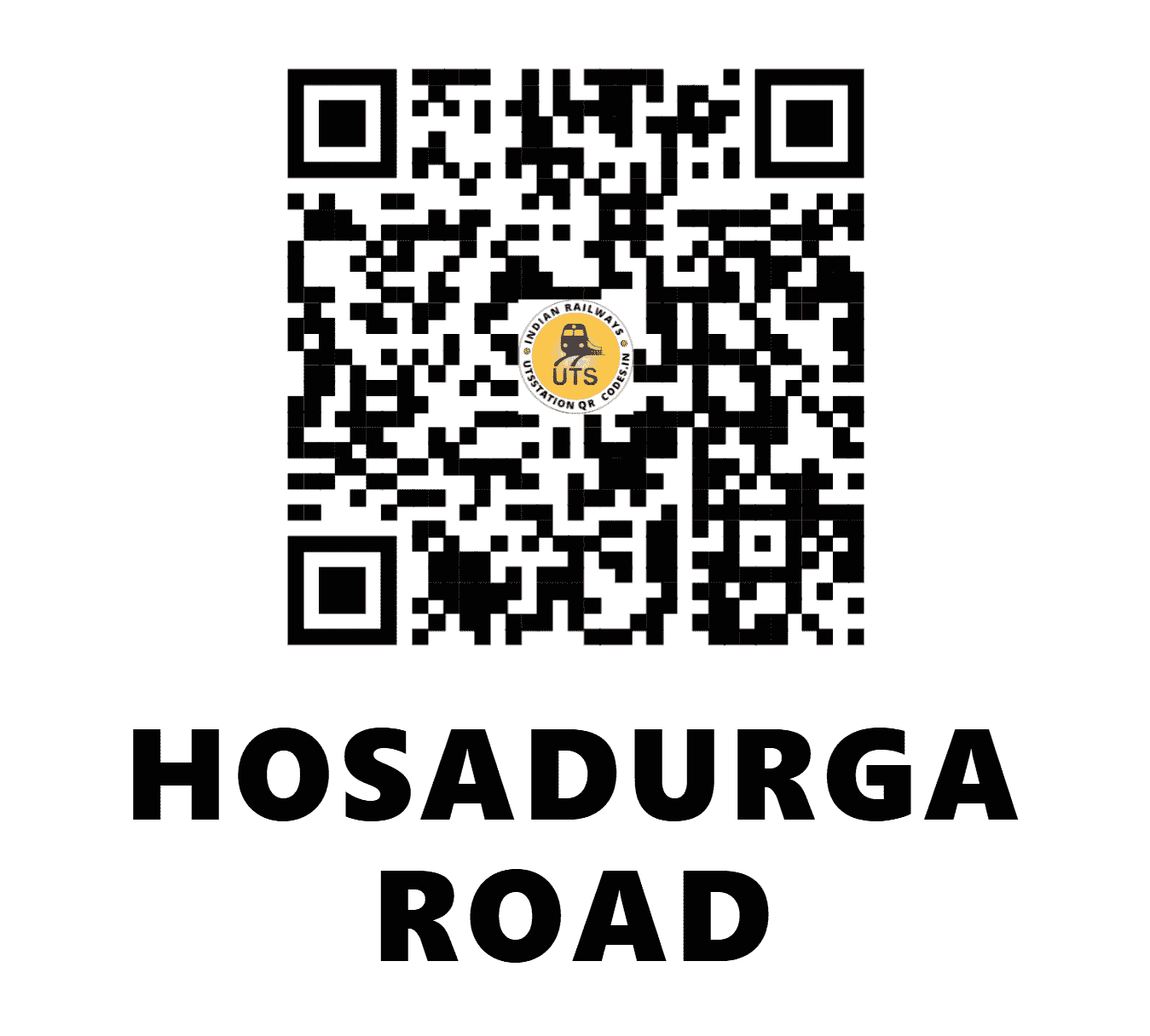 UTS QR Code for HOSADURGA ROAD - HSD - SW (KARNATAKA)
